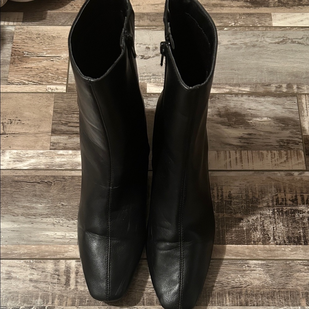 LOFT Sleek Black Ankle Booties
